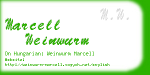 marcell weinwurm business card